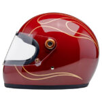 Biltwell Gringo S Helmet Garnet Red Flames – Bild 2