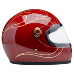 Biltwell Gringo S Helmet Garnet Red Flames – Bild 3