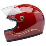 Biltwell Gringo S Helmet Garnet Red Flames – Bild 5