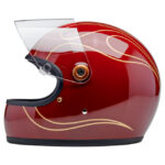 Biltwell Gringo S Helmet Garnet Red Flames – Bild 6