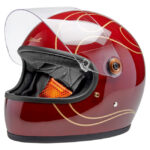 Biltwell Gringo S Helmet Garnet Red Flames – Bild 8