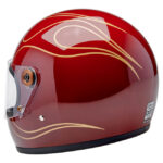 Biltwell Gringo S Helmet Garnet Red Flames – Bild 9