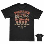 PURERACER JUST FREEDOM BLACK T-SHIRT – Bild 3
