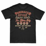 PURERACER JUST FREEDOM BLACK T-SHIRT