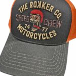 Rokker Trucker Cap Speed Crew schwarz/ornage – Bild 2