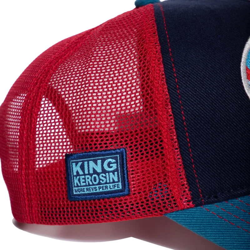 King Kerosin HERREN TRUCKER CAP "TITTIES AND BEER" (rot/schwarz/blau) – Bild 5