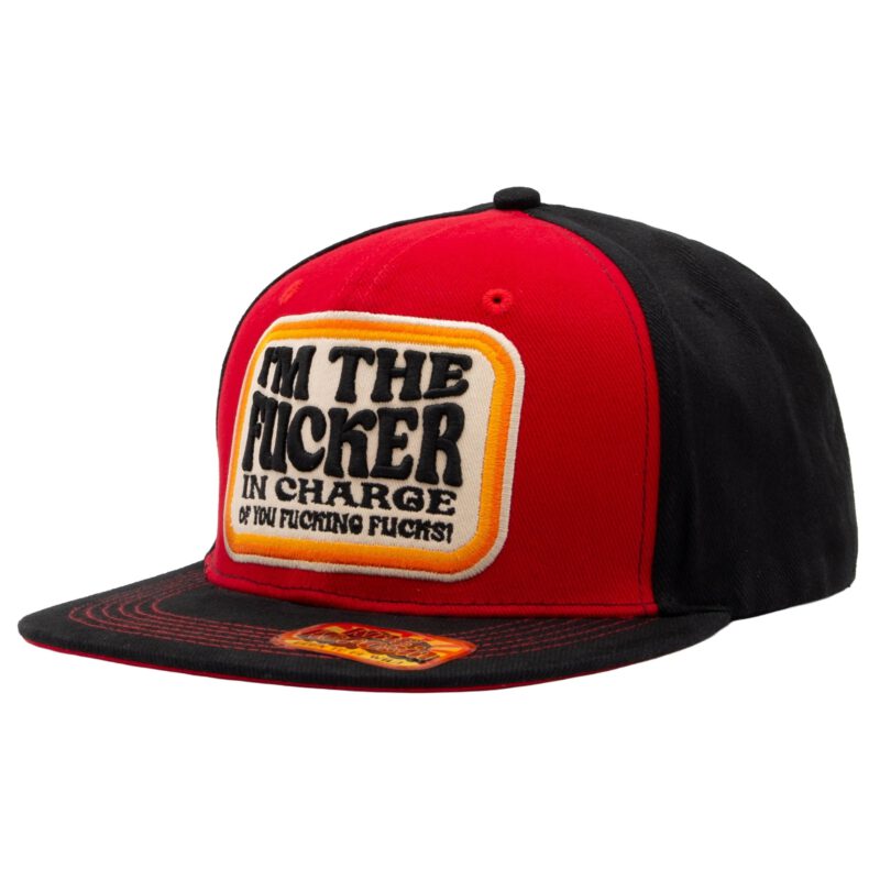 King Kerosin Herren Flat Cap "I'm the fucker"