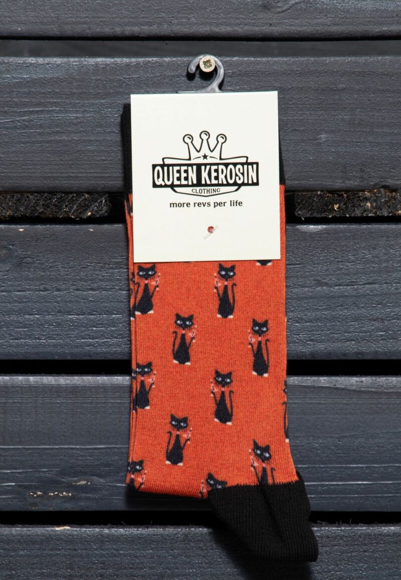 Queen Kerosin Socken «Cat» – Bild 3