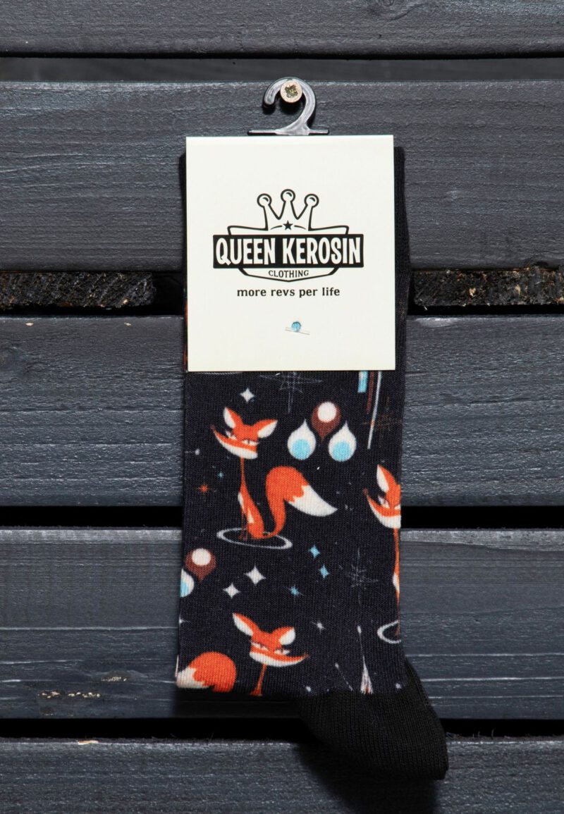 Queen Kerosin Damen AOP Socken "Foxy" – Bild 3