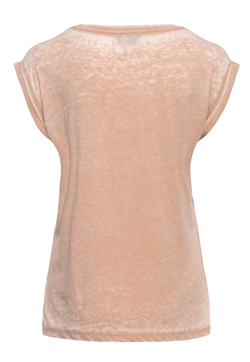 Queen Kerosin Damen Enzym Wash T-Shirt «Heartbreak Garage» – Bild 2