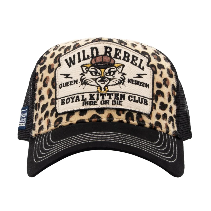Quenn Kerosin Trucker Cap «Wild Rebel Royal Kitten Club» – Bild 2