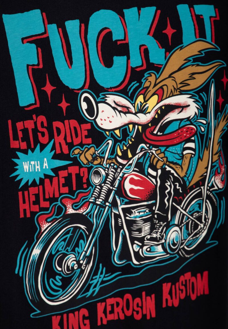 King Kerosin Herren T-Shirt "Fuck it" – Bild 4