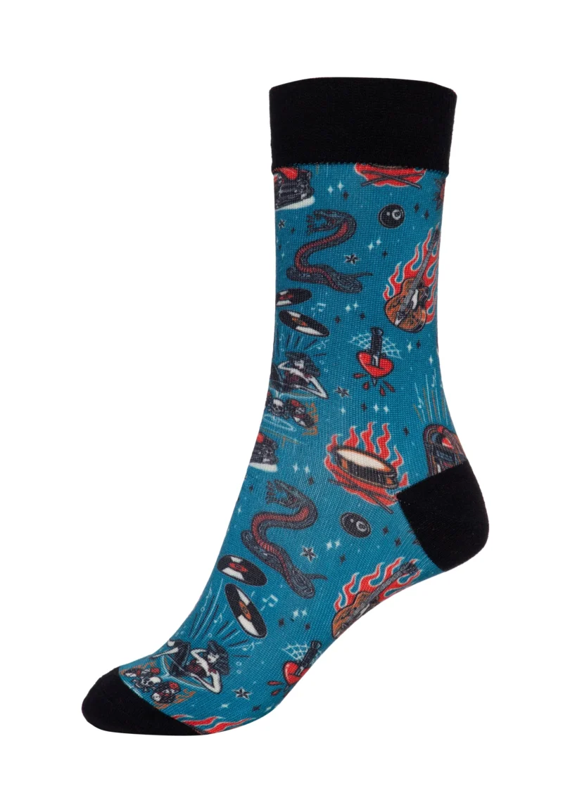 King Kerosin Socken «Rock 'n' Roll» petrol – Bild 2