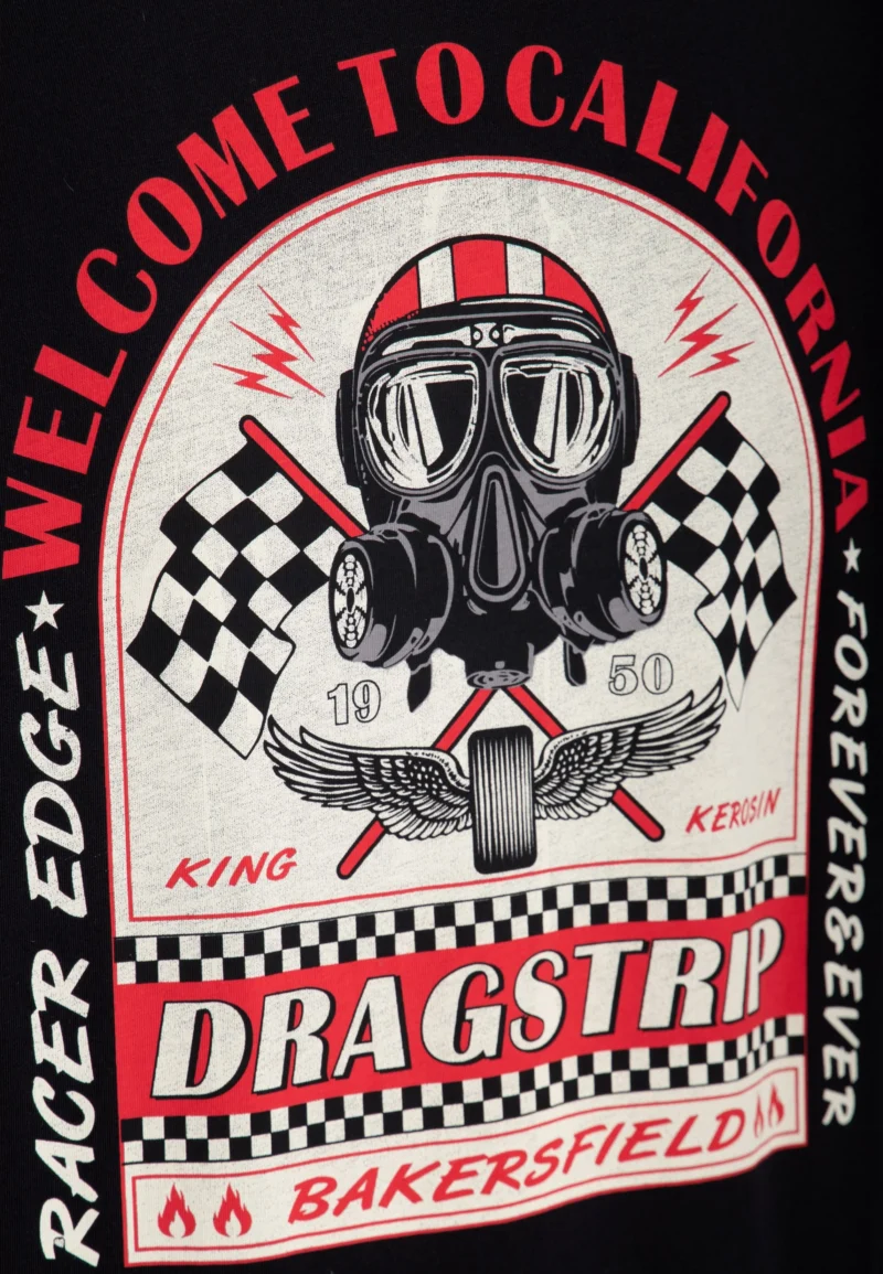 King Kerosin Herren T-Shirt «Dragstrip» – Bild 4