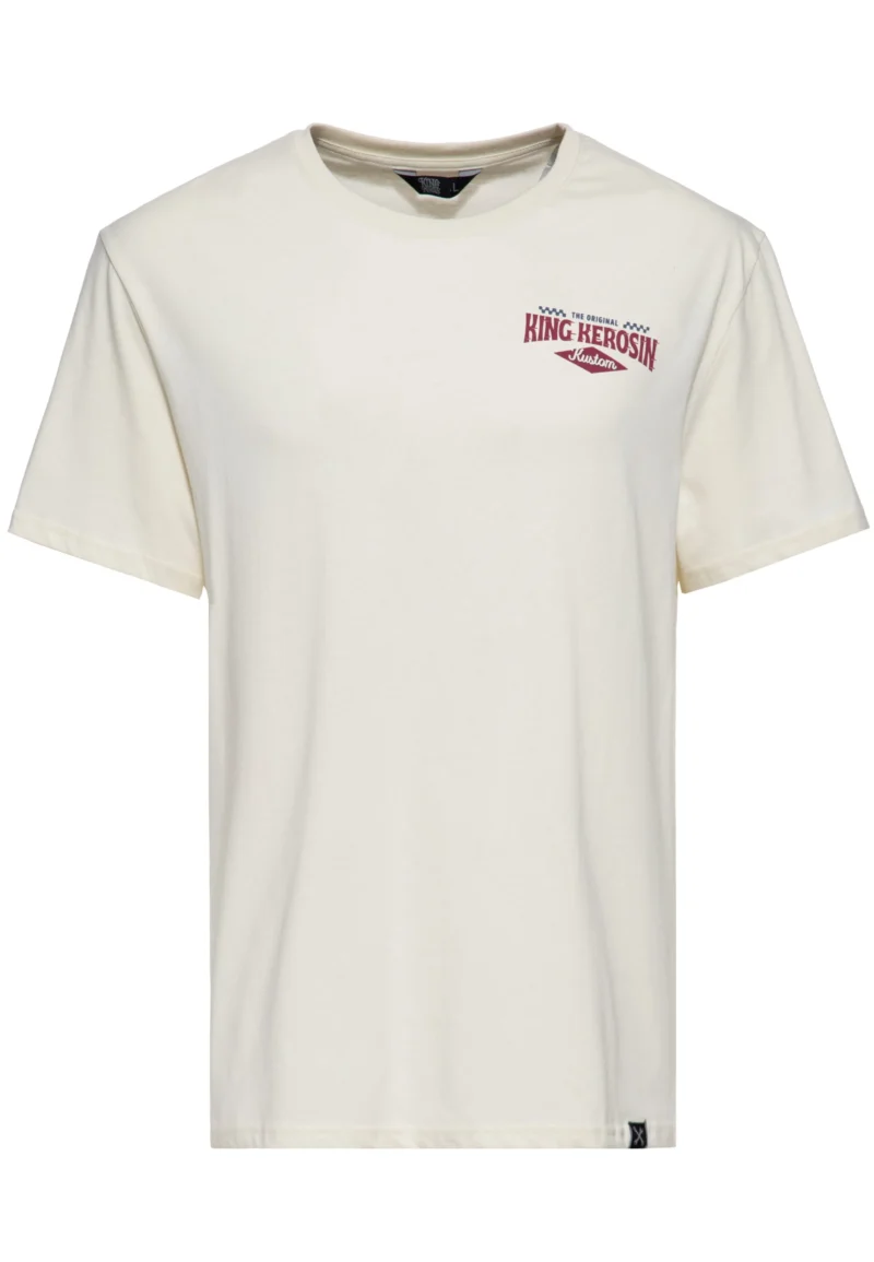 King Kerosin T-Shirt «Hot Rod Service & Repairs» offwhite – Bild 2
