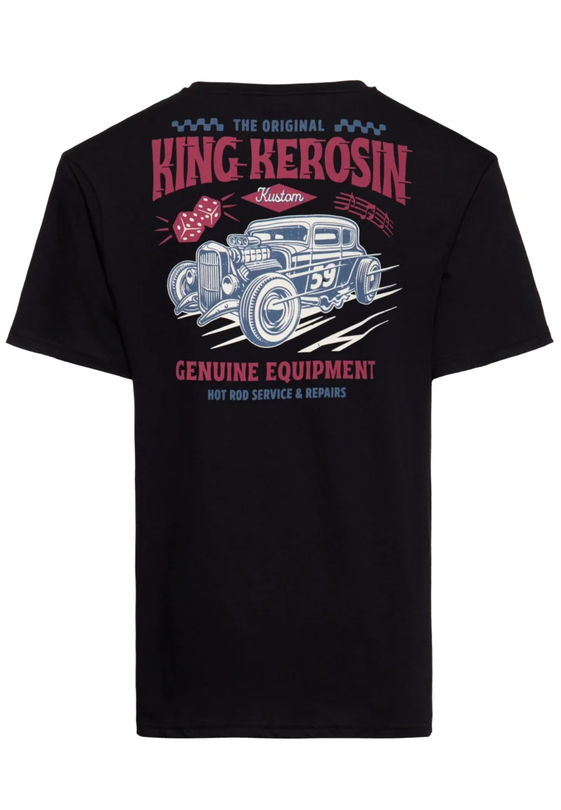 King Kerosin T-Shirt «Hot Rod Service & Repairs» schwarz/black