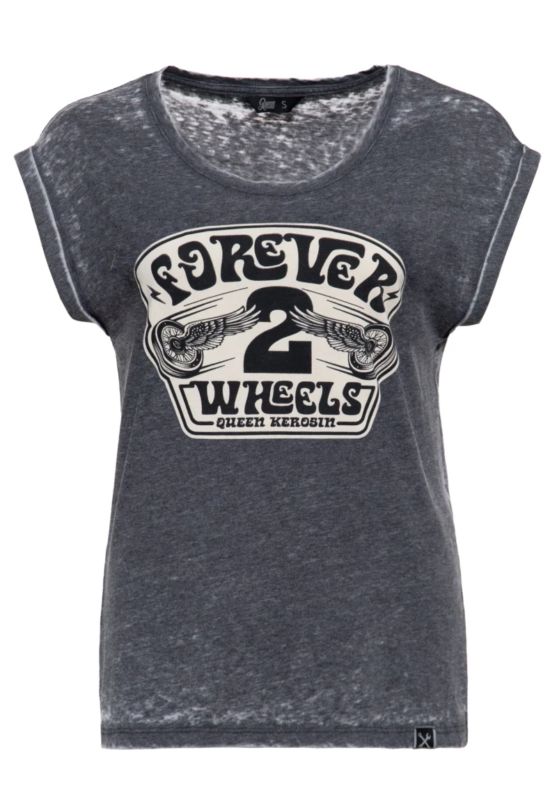 Queen Kerosin T-Shirt «Forever 2 Wheels»