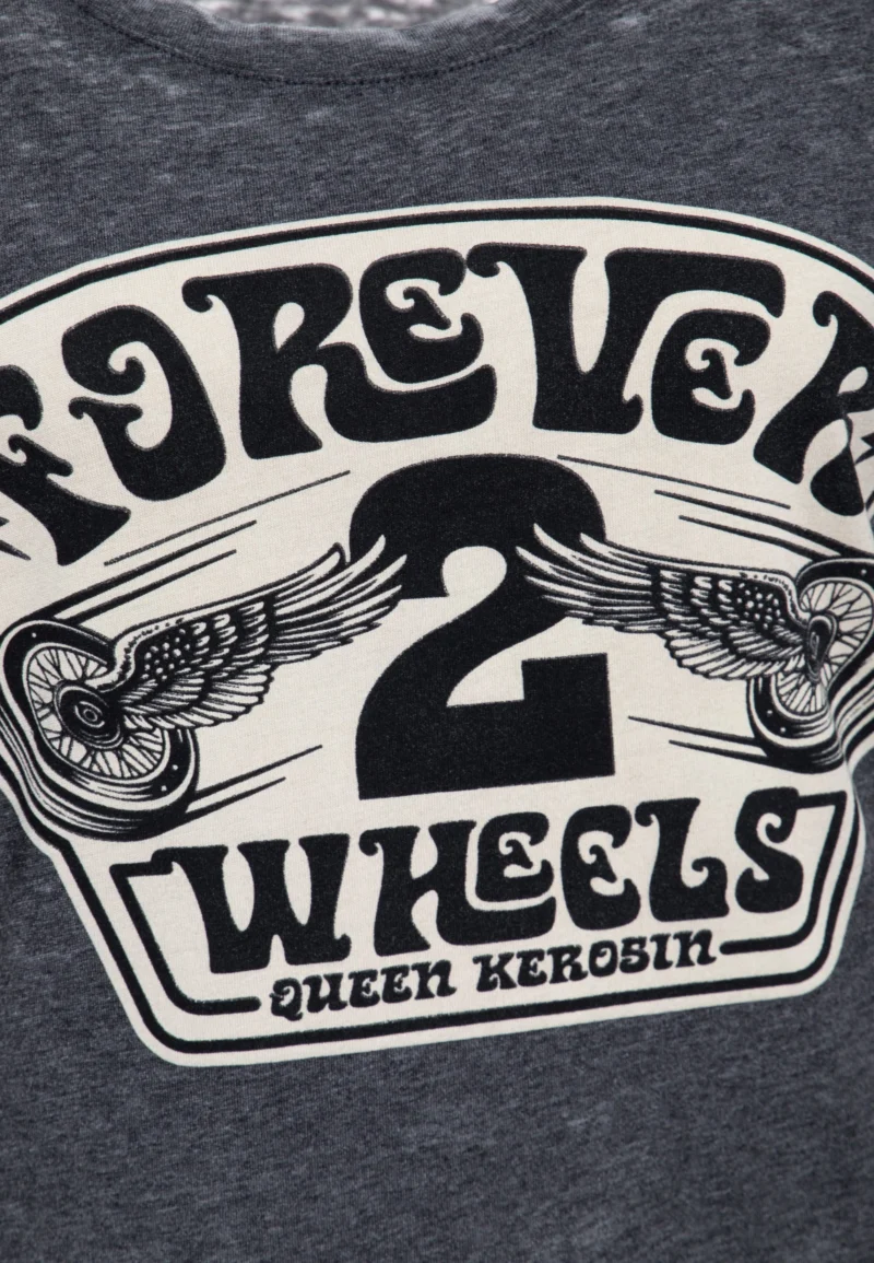 Queen Kerosin T-Shirt «Forever 2 Wheels» – Bild 4