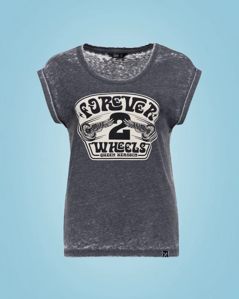 Queen Kerosin T-Shirt «Forever 2 Wheels» – Bild 6