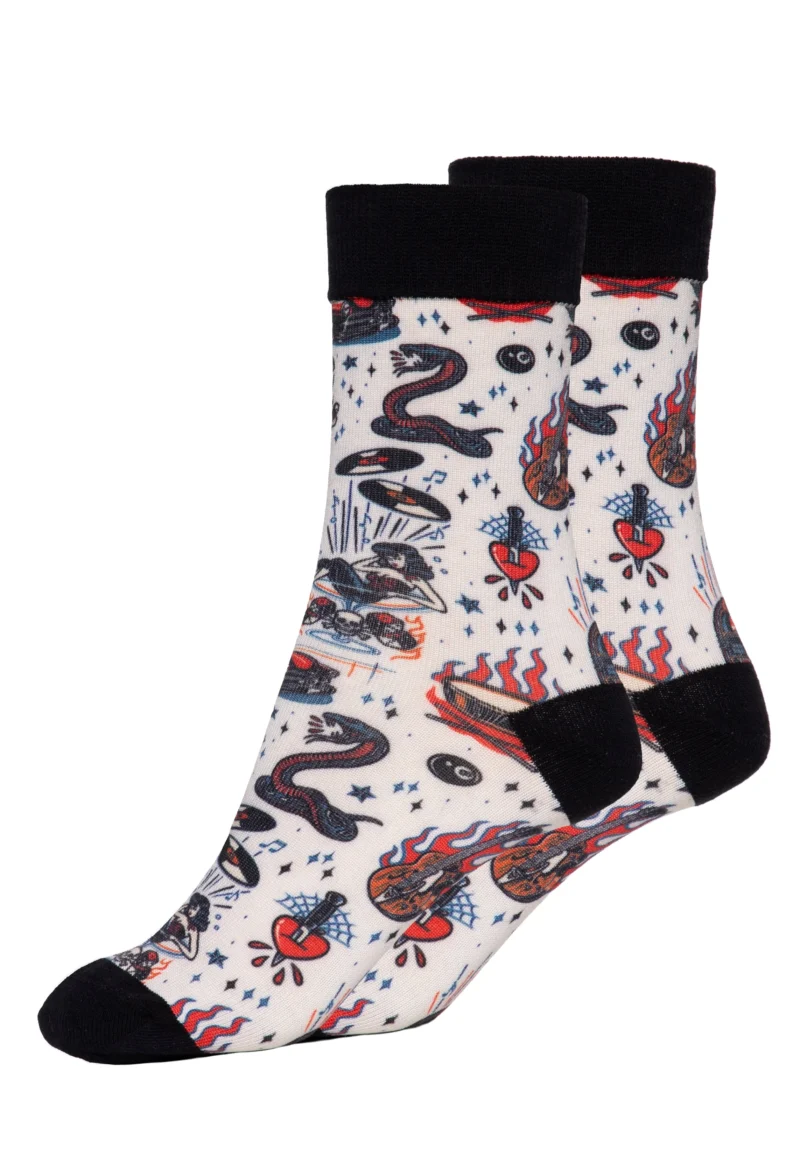 Queen Kerosin Damen Socken «Rock 'n' Roll»