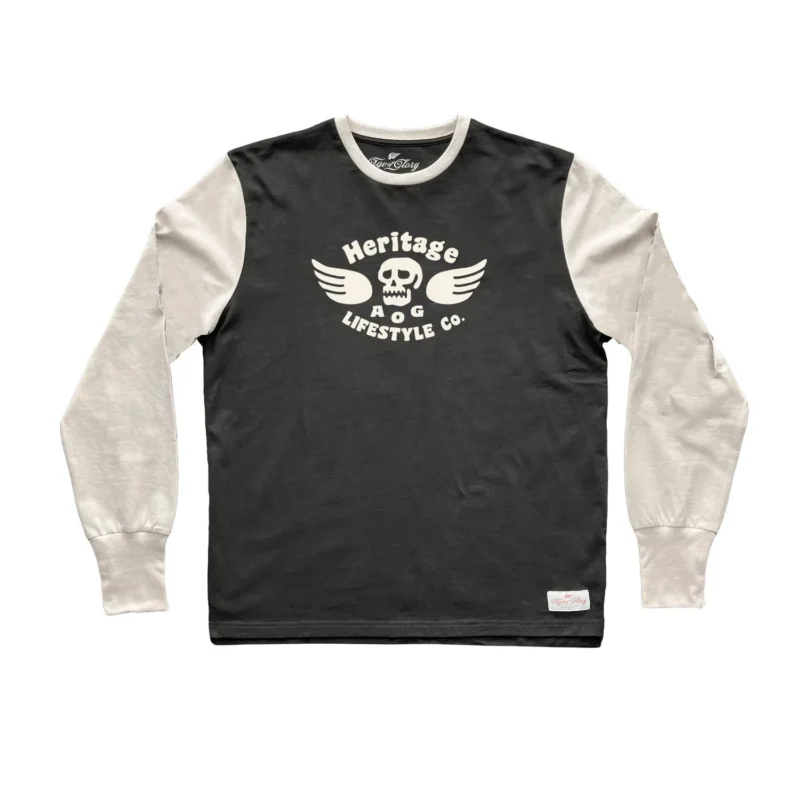 Age of Glory Genuine LS Tee Washed Black / Off-white