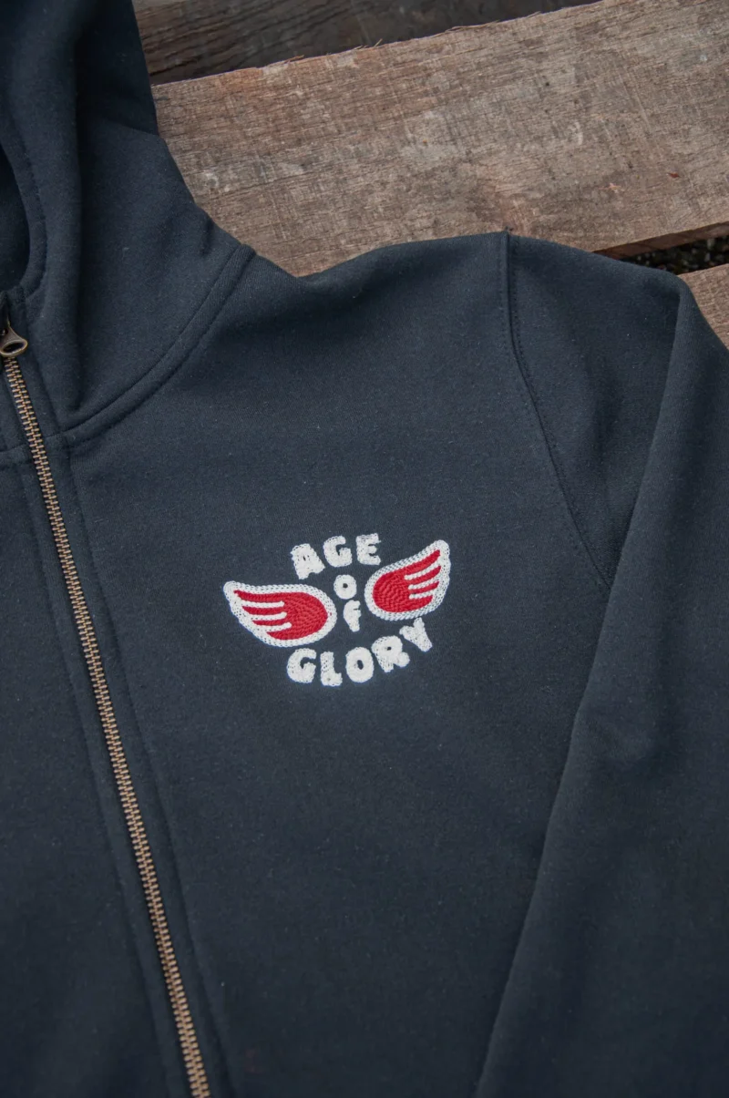 Age of Glory Genuine Zipper Hoodie Black – Bild 3