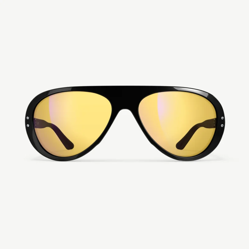 Vallon Moto Aviators Black-Yellow