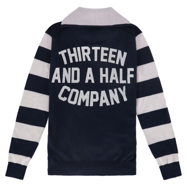 13 1/2 Outlaw half-zip sweater navy/offwhite