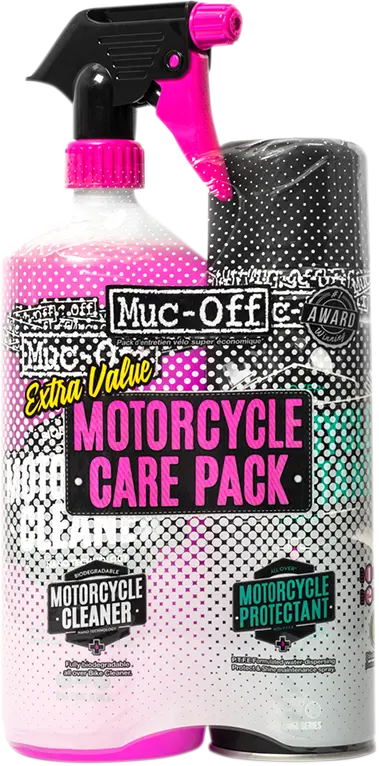 Muc-OFF  Motorradpflege-Duo-Kit (Bio Motorcycle Cleaner & Motorcycle Protectant)