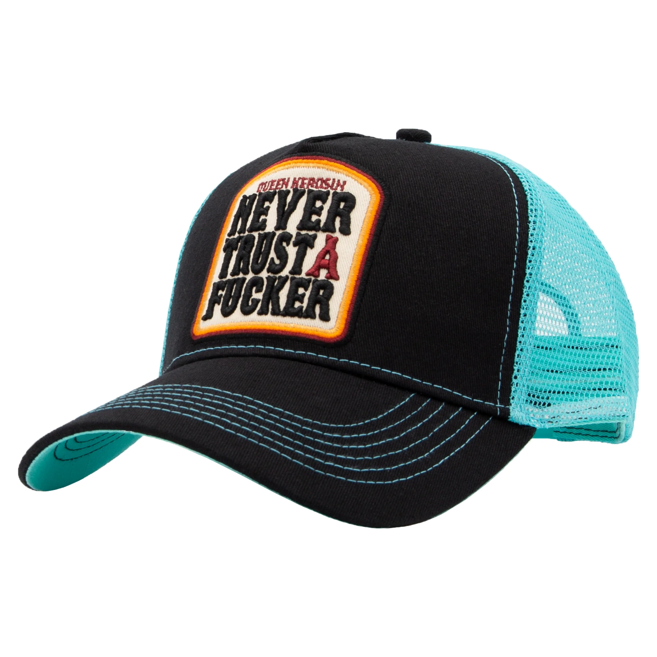 Queen Kerosin Trucker Cap «Never Trust A Fucker»