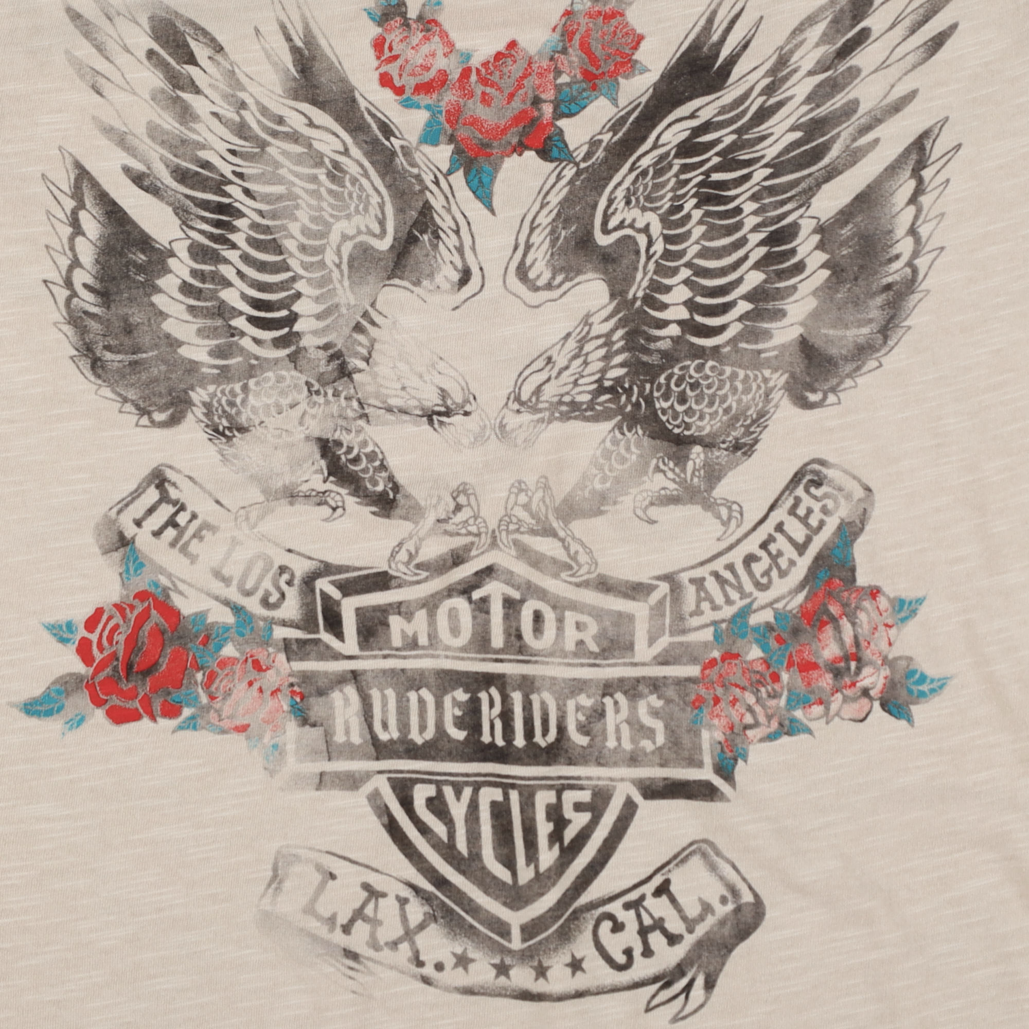 Rude Riders T-Shirt Donna Eagle & Roses Limited Ed. – Bild 4