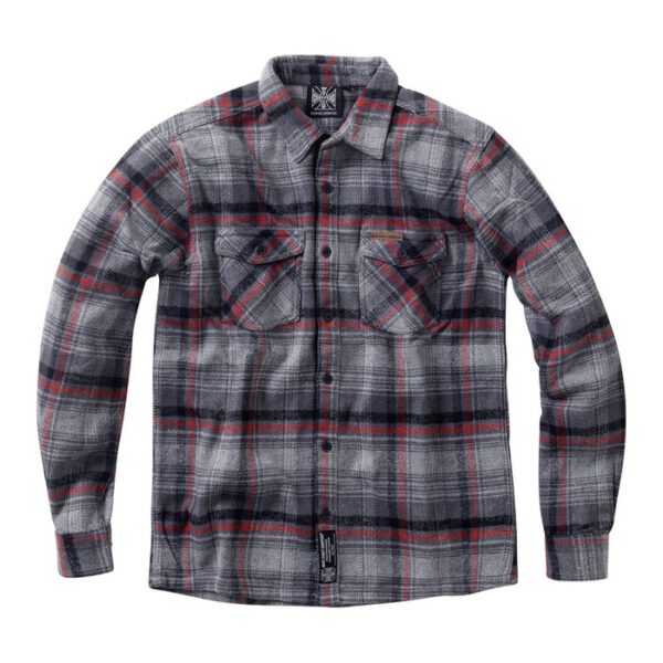 West Coast Choppers Rigid Flannel shirt grey