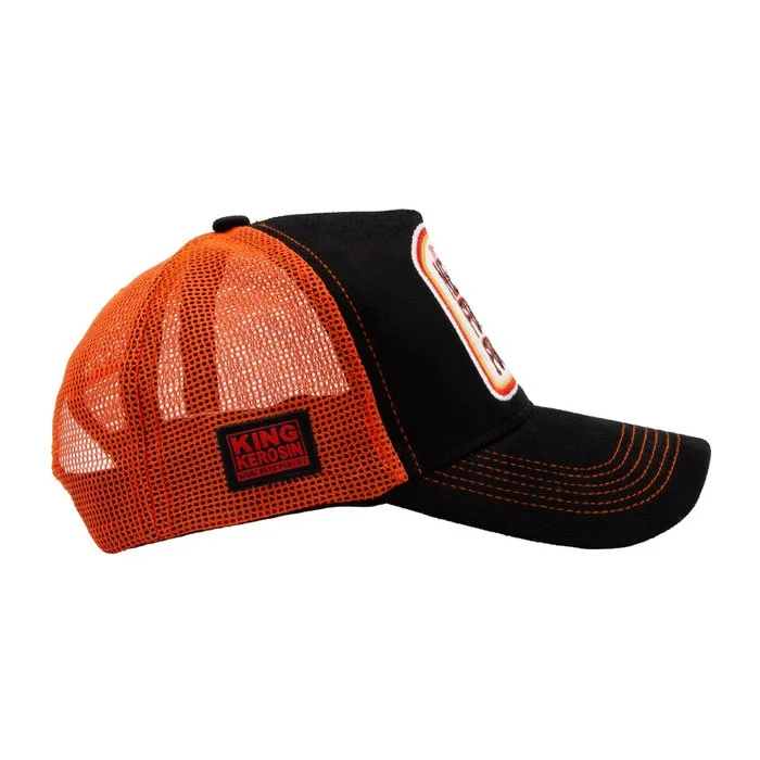 King Kerosin Herren Trucker Cap "Never Fuck a Fucker" (schwarz/orange) – Bild 3