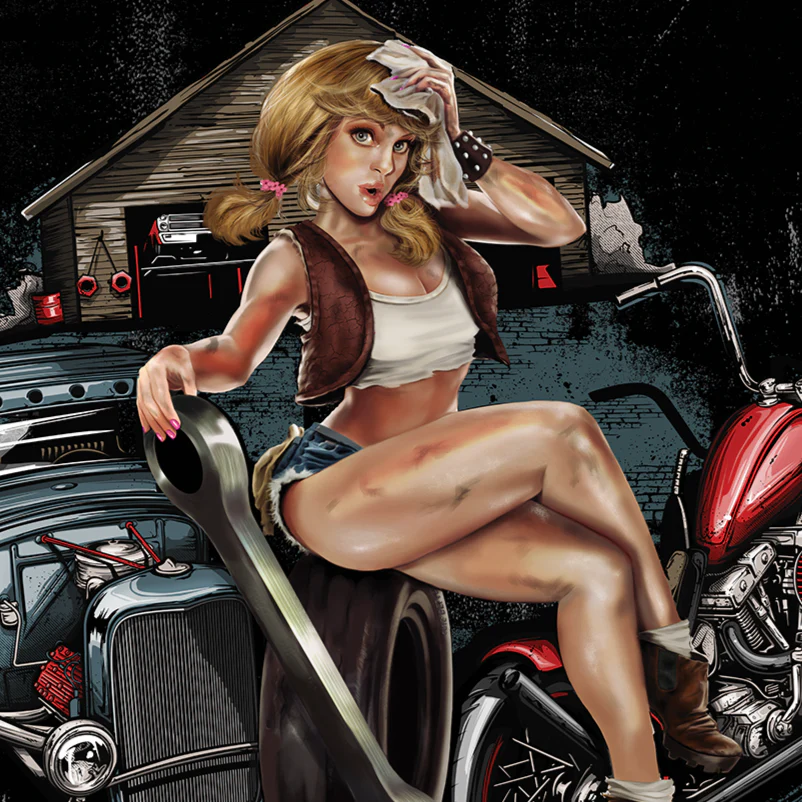 LETHAL THREAT Rusty Pistons Garage Banner – Bild 2