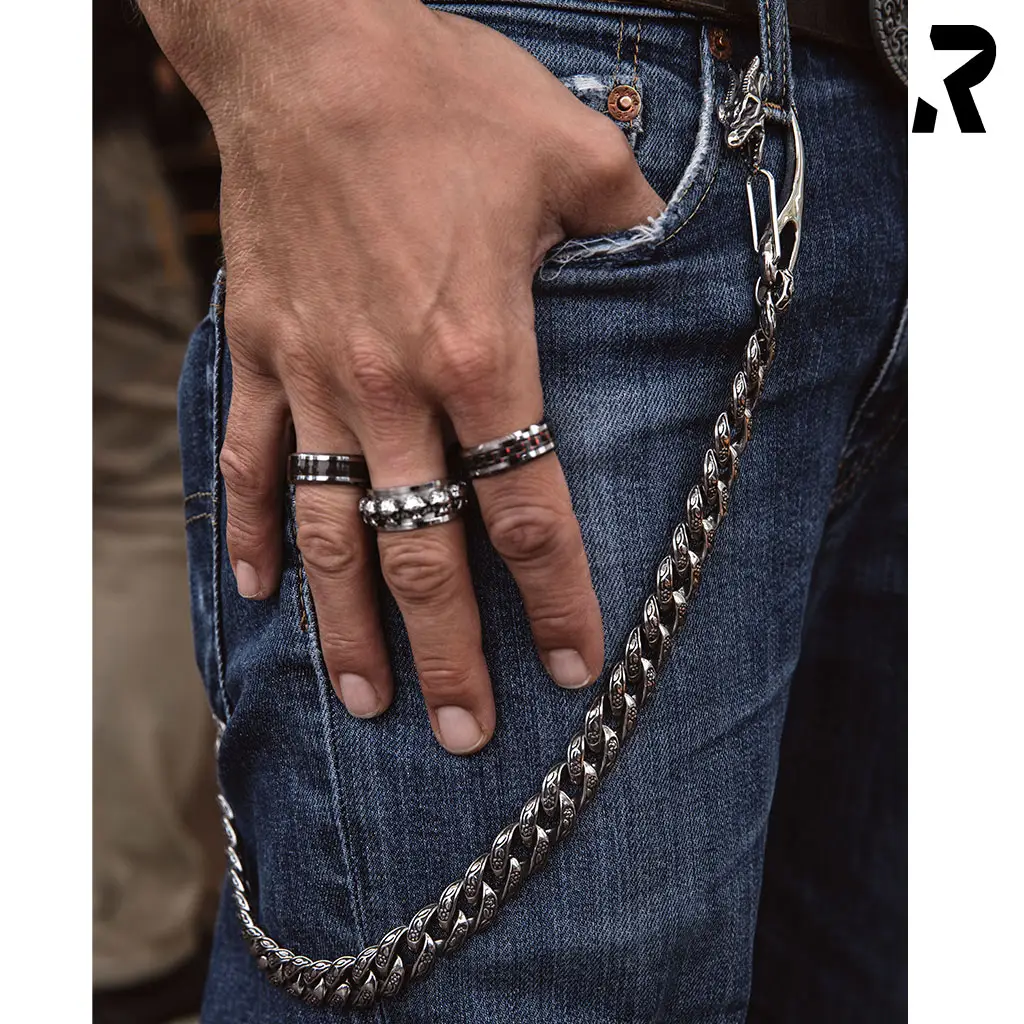 Rockyfy Hosenkette "Dragon" by Rockyfy (Edelstahl) – Bild 5