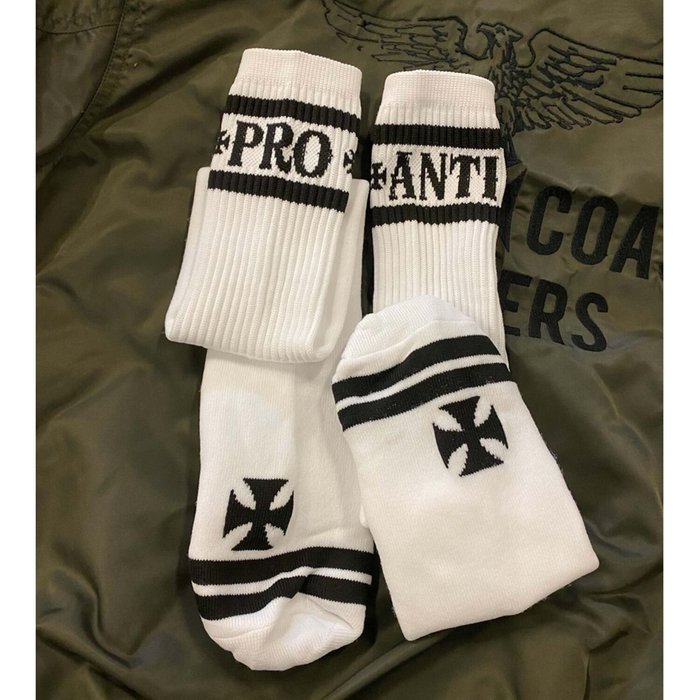 West Coast Choppers Pro-anti Knee High Socks white