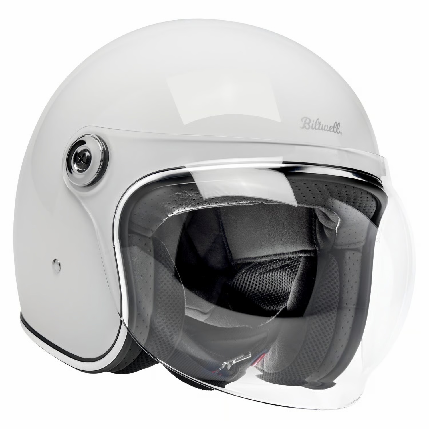 Biltwell Tahoe Helmet Gloss white – Bild 2