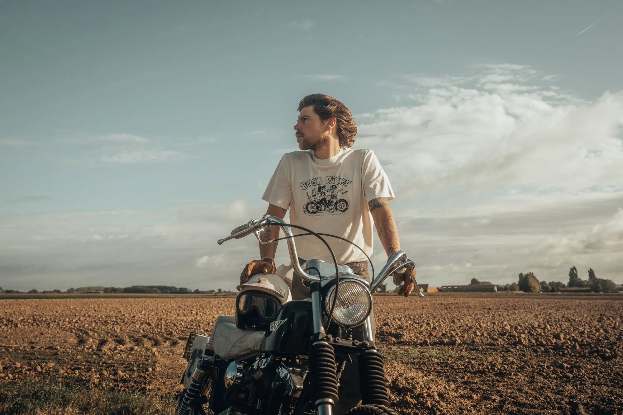 Age of Glory Faster Easy Rider Tee Off-white – Bild 2